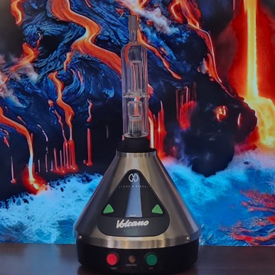 Percolation filter for the volcano vaporizer